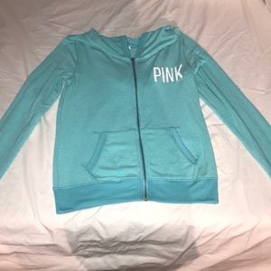 Victoria Secret pink zip up with hood!